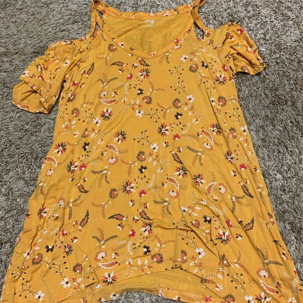 Yellow Floral Top
